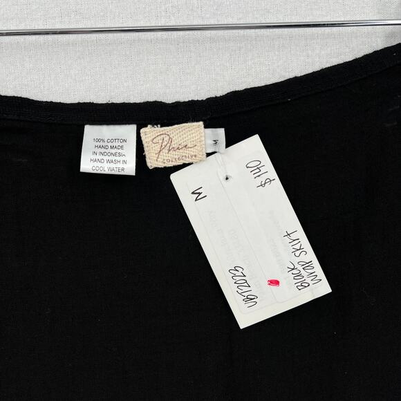 PHIE COLLECTION The Verano Short Sarong Womens Medium Black Beachwear Wrap Skirt - Picture 13 of 15